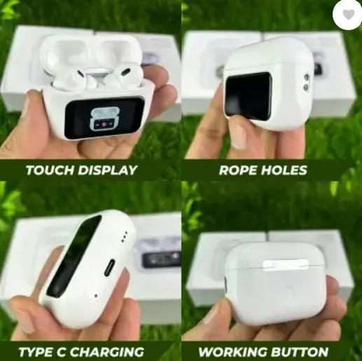 Premium Smart Wireless Earbuds with LCD Touch Screen