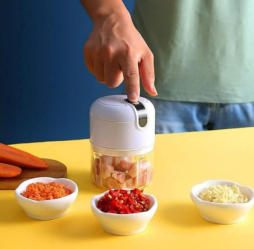 Premium Mini Electric Meat/Garlic Chopper Portable Food Processor