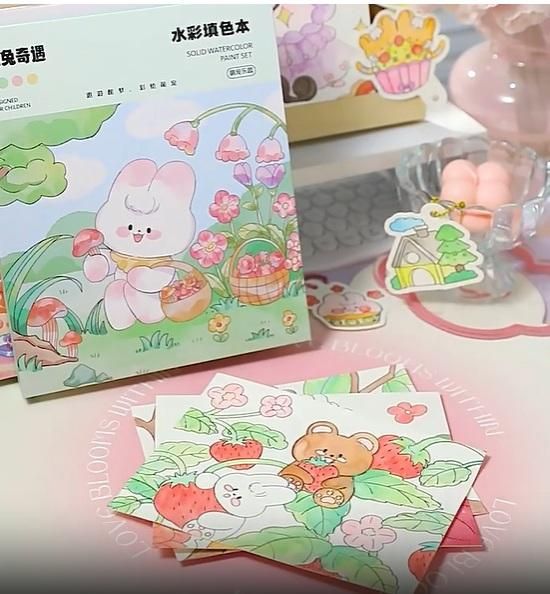 Premium Cartoon Art Coloring Painting Set for Kid's