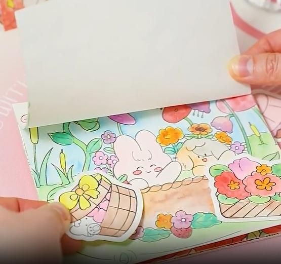 Premium Cartoon Art Coloring Painting Set for Kid's