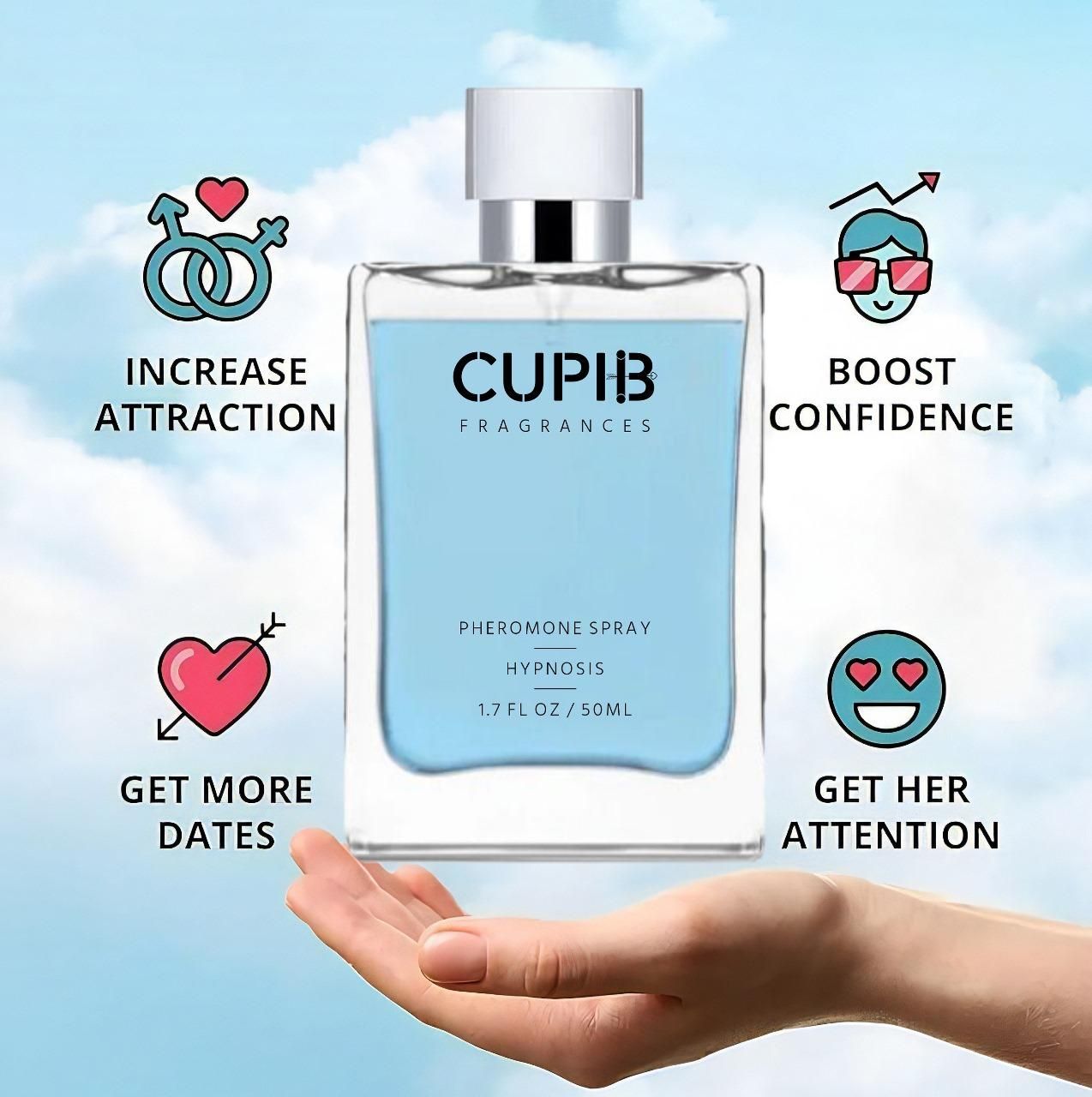 Premium Cupid Pheromone Cologne for Men 50 ML