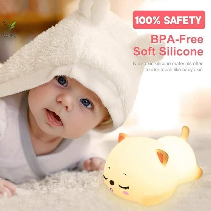 Premium Cute Cat Animal Silicone Baby Night Light