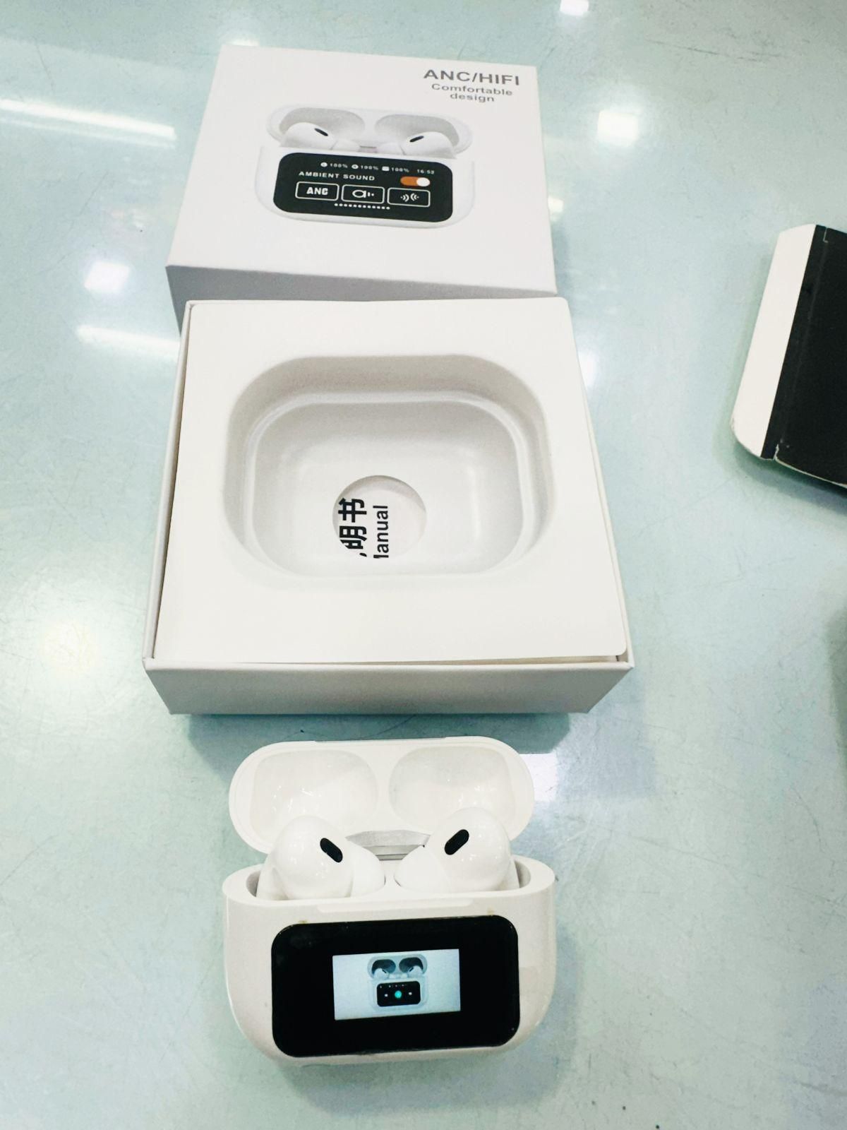 Premium Smart Wireless Earbuds with LCD Touch Screen