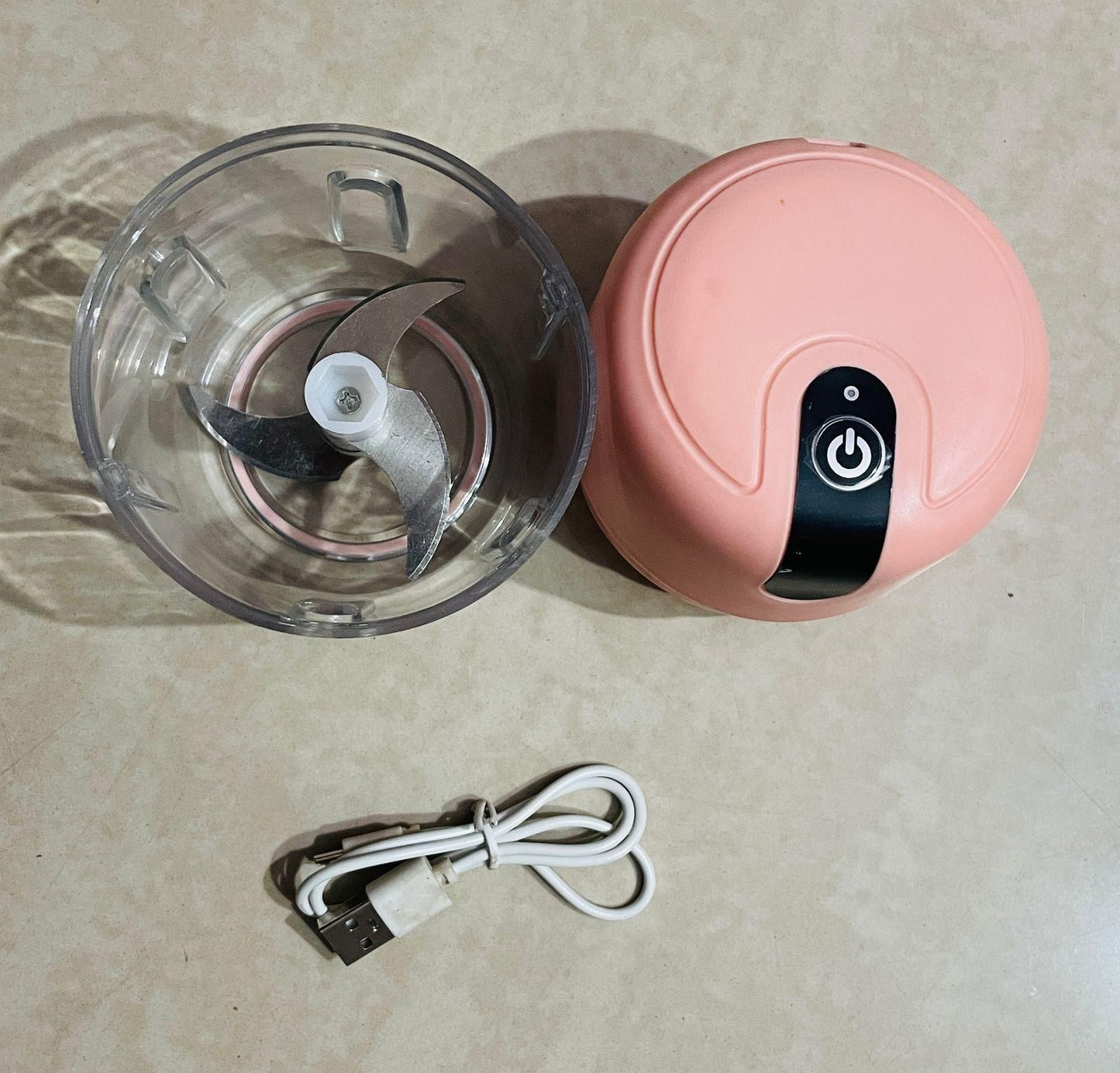 Premium Mini Electric Meat/Garlic Chopper Portable Food Processor