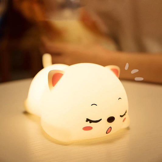Premium Cute Cat Animal Silicone Baby Night Light