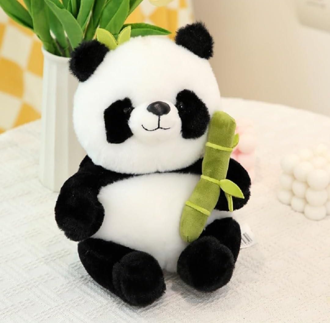 Premium Cute Panda Plush with Bamboo