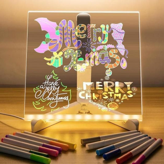 Premium 3D LED Light Glass Acrylic Writing pad