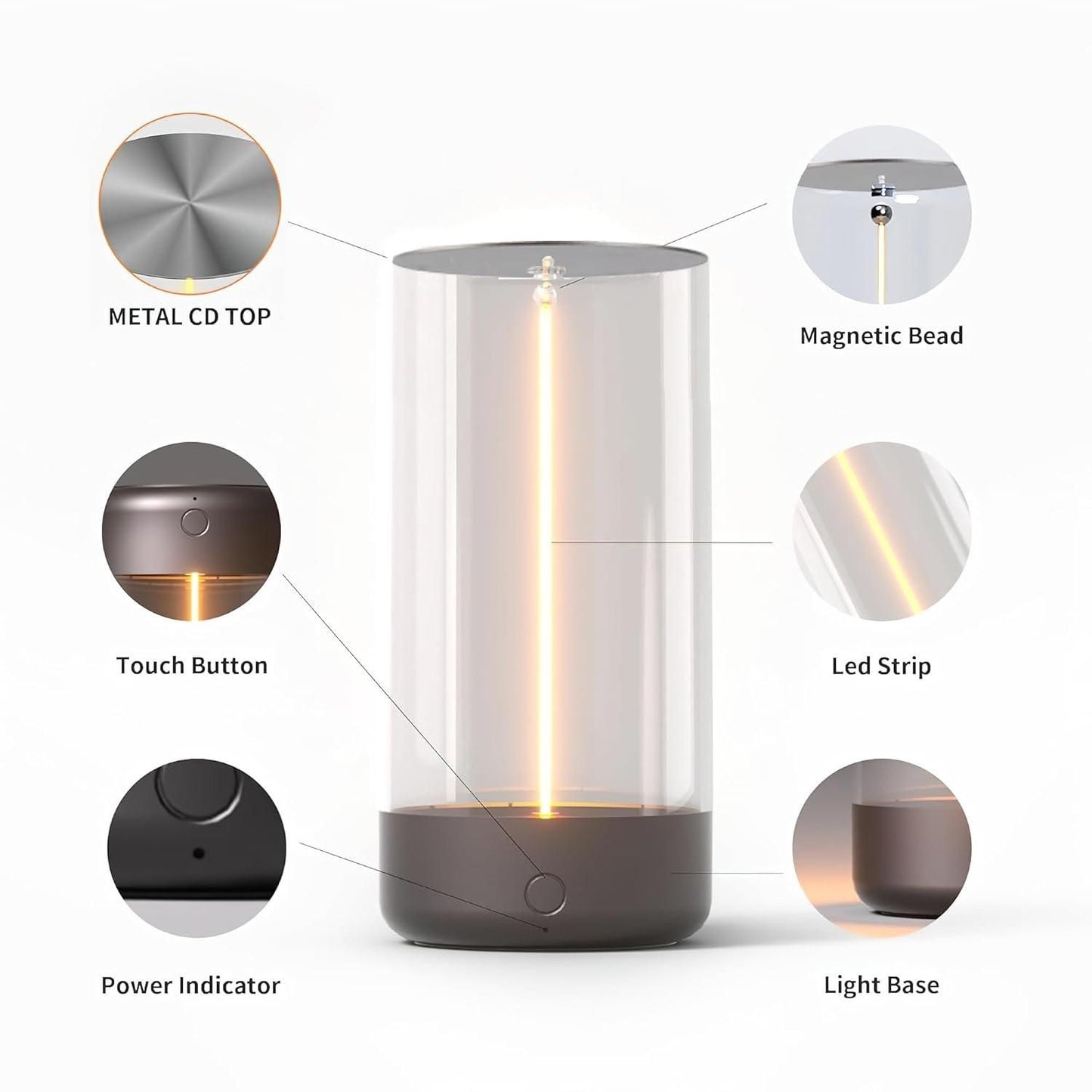 Premium Magnetic lamp light