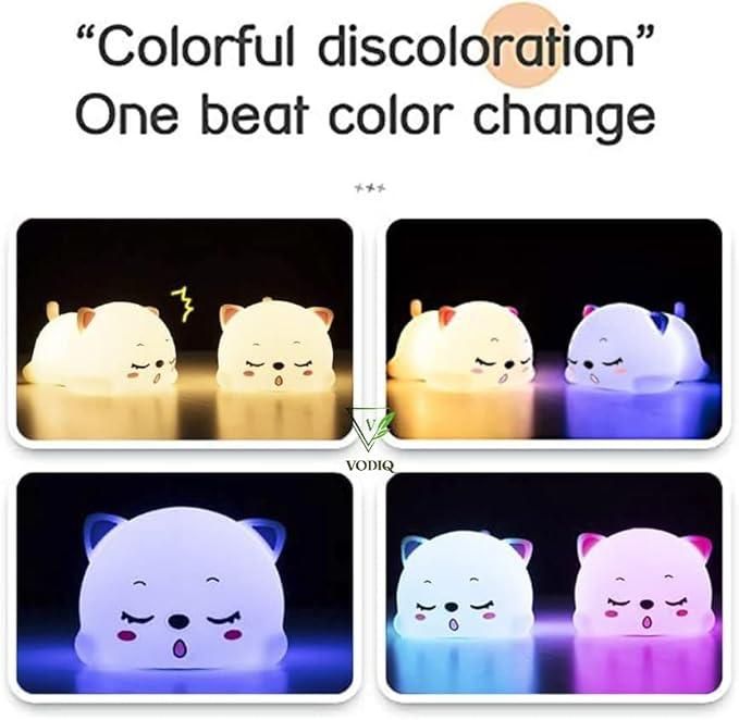 Premium Cute Cat Animal Silicone Baby Night Light