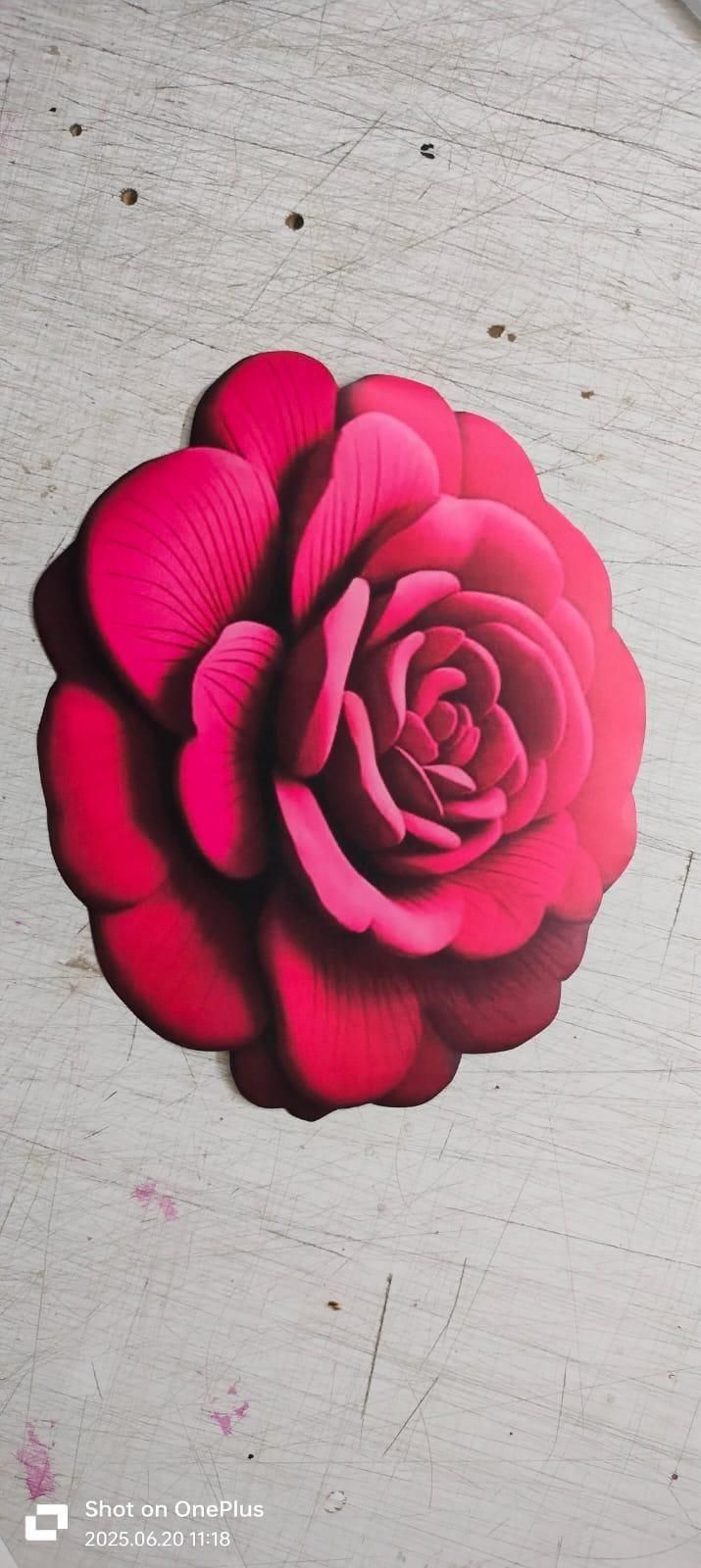 Premium 3D Flower Design Floor Mat, Quick Dry Non Slip (Pack of 2)