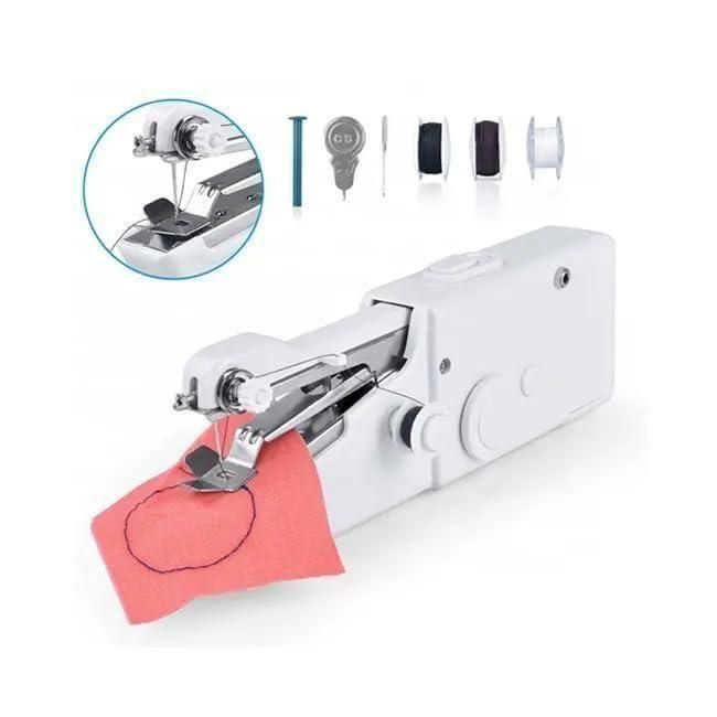 Premium Stitch Handheld Cordless Portable White Sewing Machine