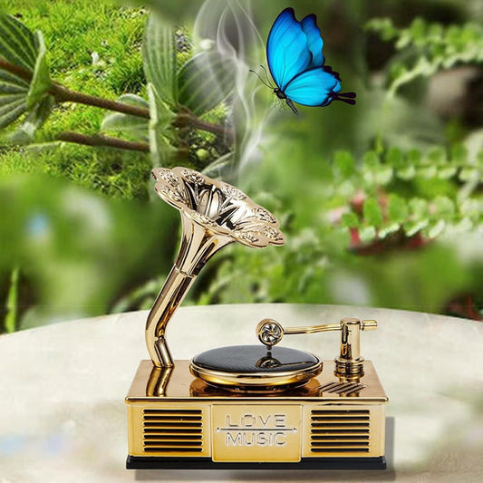 Premium Car Vintage Phonograph Record Player Long Lasting Fragrance